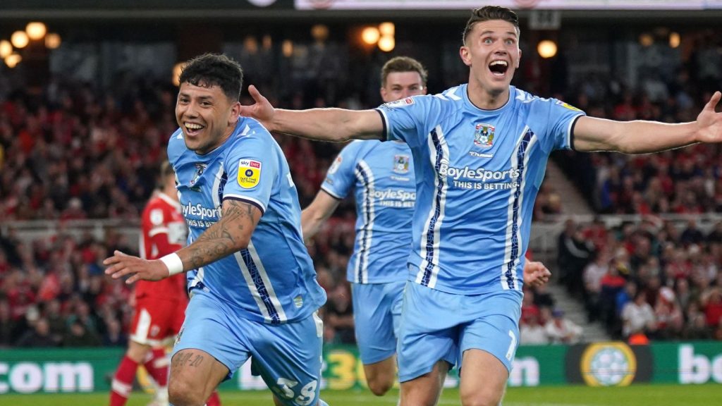 A Coventry követte a Lutont a Championship-playoff döntőjébe