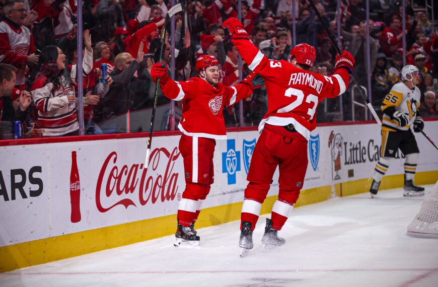 Kilenc gólt hozott a Red Wings és a Penguins összecsapása